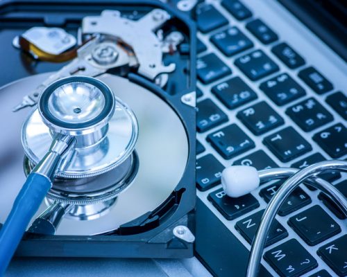 Check the hard drive on the computer.